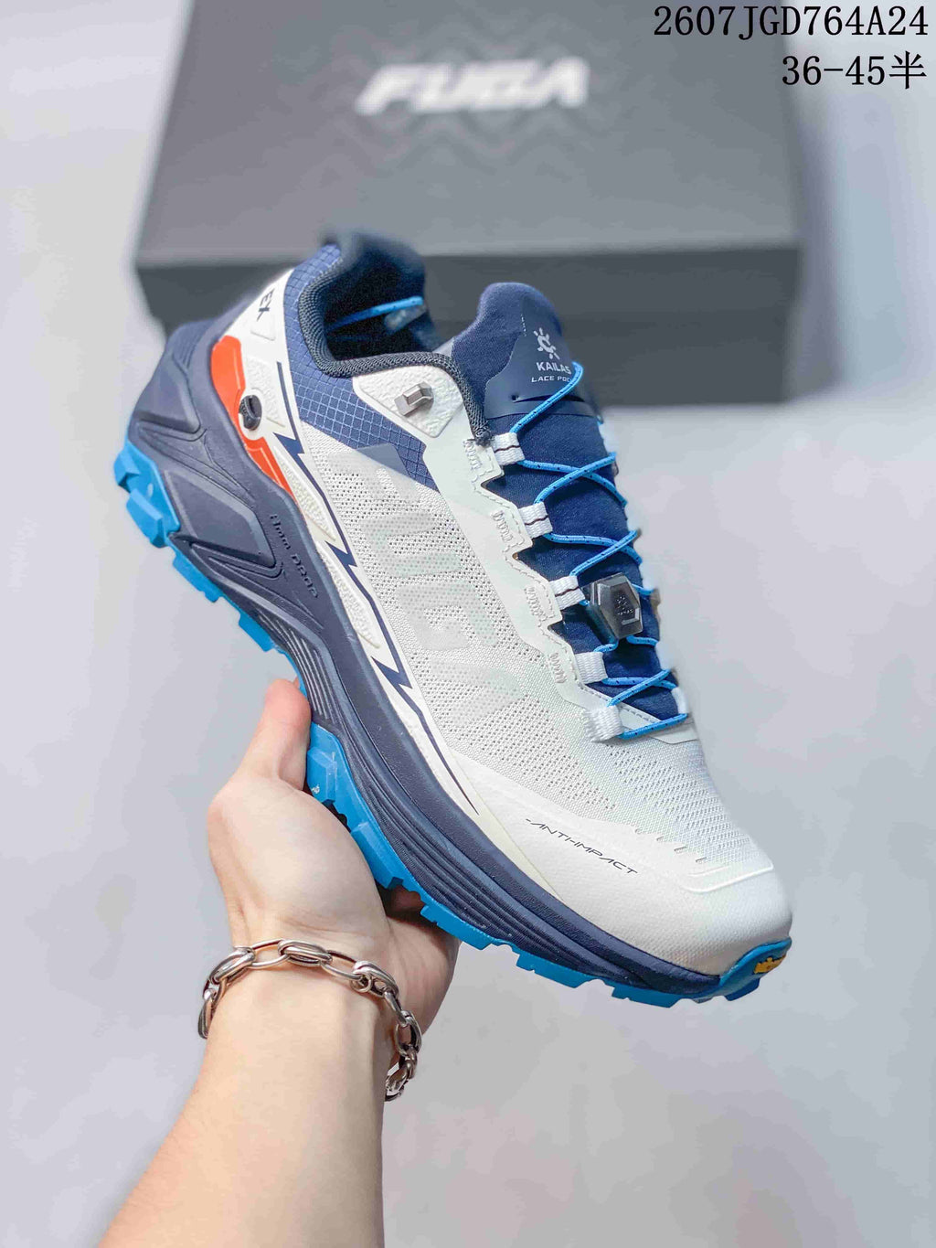 KAILAS FUGA EX3 Trail Running Shoes White Navy