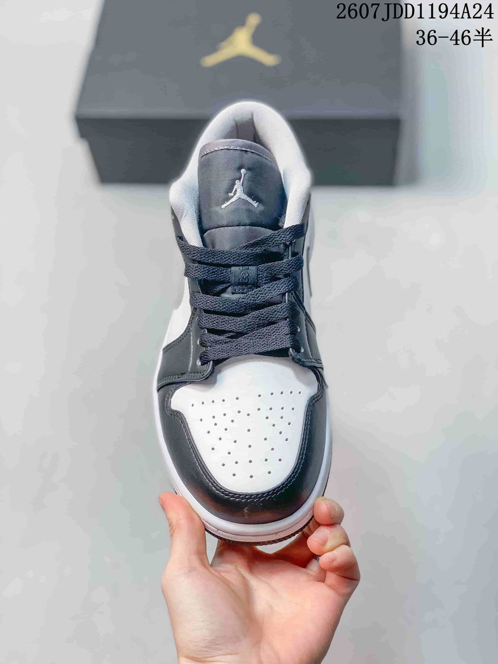 Jordan Air Jordan 1 Low Black Grey White Sneakers