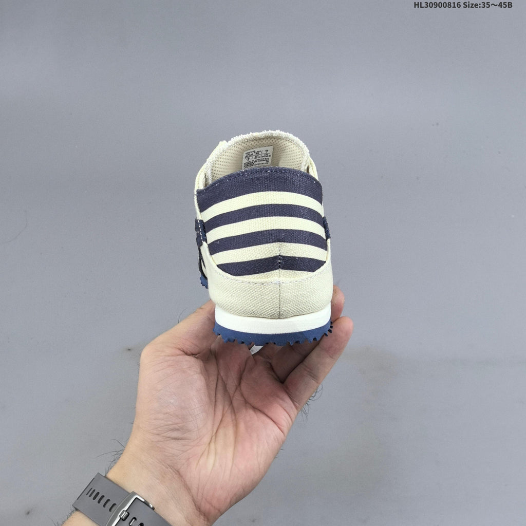 Onitsuka Tiger Mexico 66 SD Paraty Slip-On Sneakers, Cream/Navy