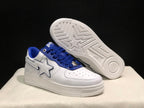 BAPE STA Low-Top Sneakers White and Blue