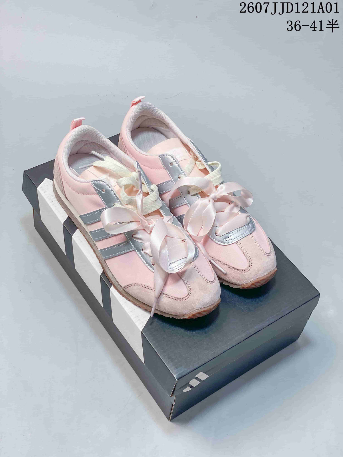 adidas JOG 2.0 Retro Low-Profile Sneakers with Ribbon Laces