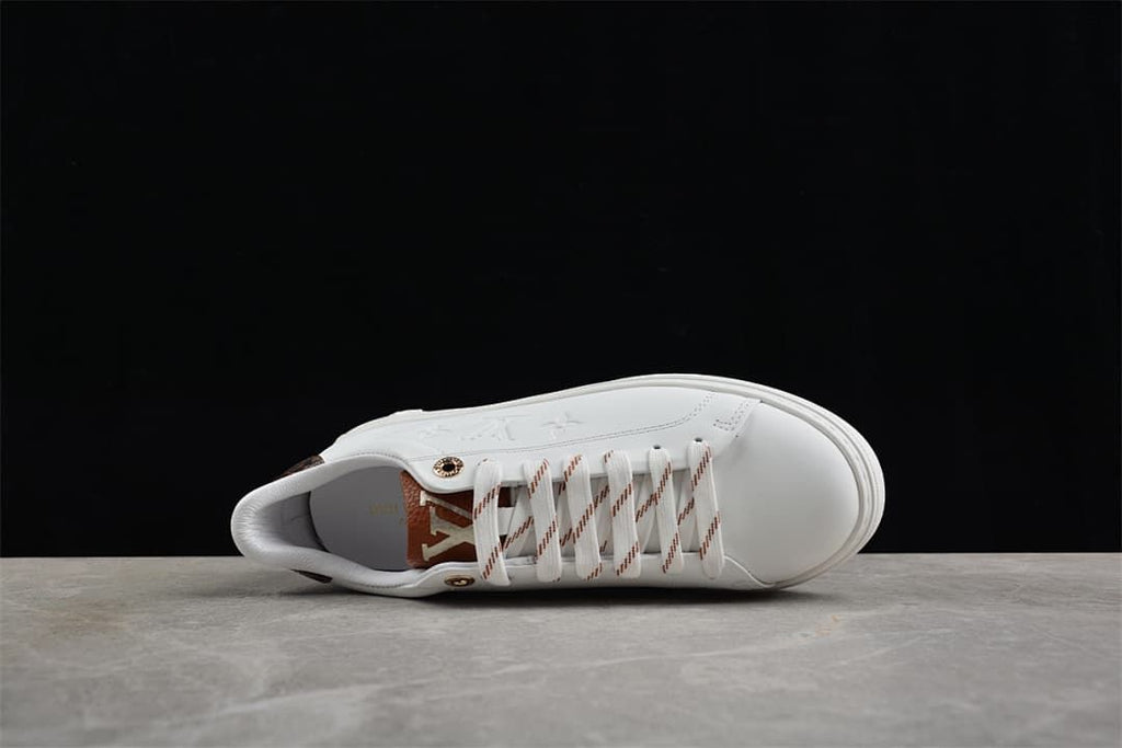 Time Out Low White Platform Sneakers