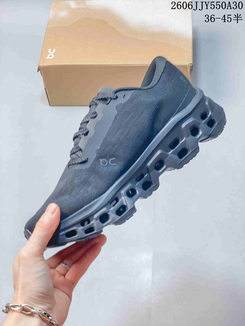 On Cloudmonster 3 Running Shoes, Charcoal Gray