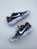 Nike Black and White Graphic Basketball Shoes