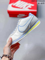 Nike Classic Cortez Sneakers White Light Blue Yellow IR13
