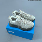 HOKA Mafate Three 2 Trail Running Shoes - Cream and Gray