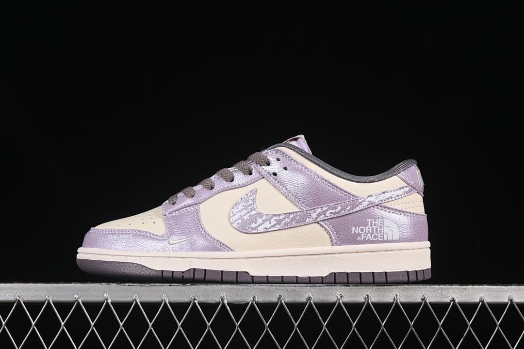 Nike SB Dunk Low North Face-Inspired Purple Sneakers KK1333-039