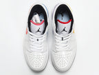 Nike Air Jordan 1 Low White Multicolor Swoosh CW7009-100