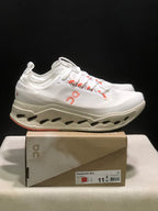 On Cloudsurfer Max Running Shoes Ivory Salmon