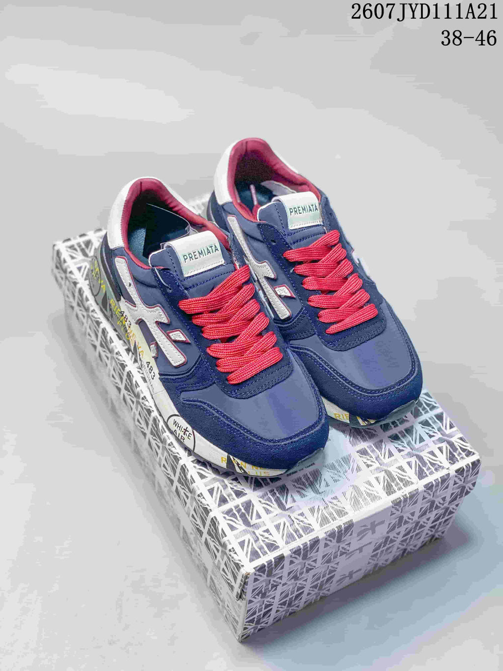 Premiata 712510UOI Sneakers Navy Red White