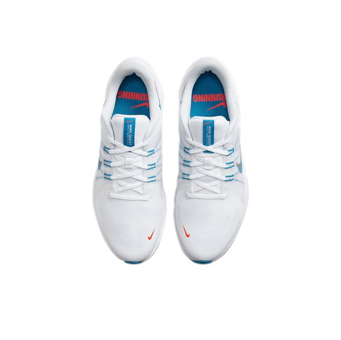 Nike Quest 4 Running Shoes Blue and White DA1105-101