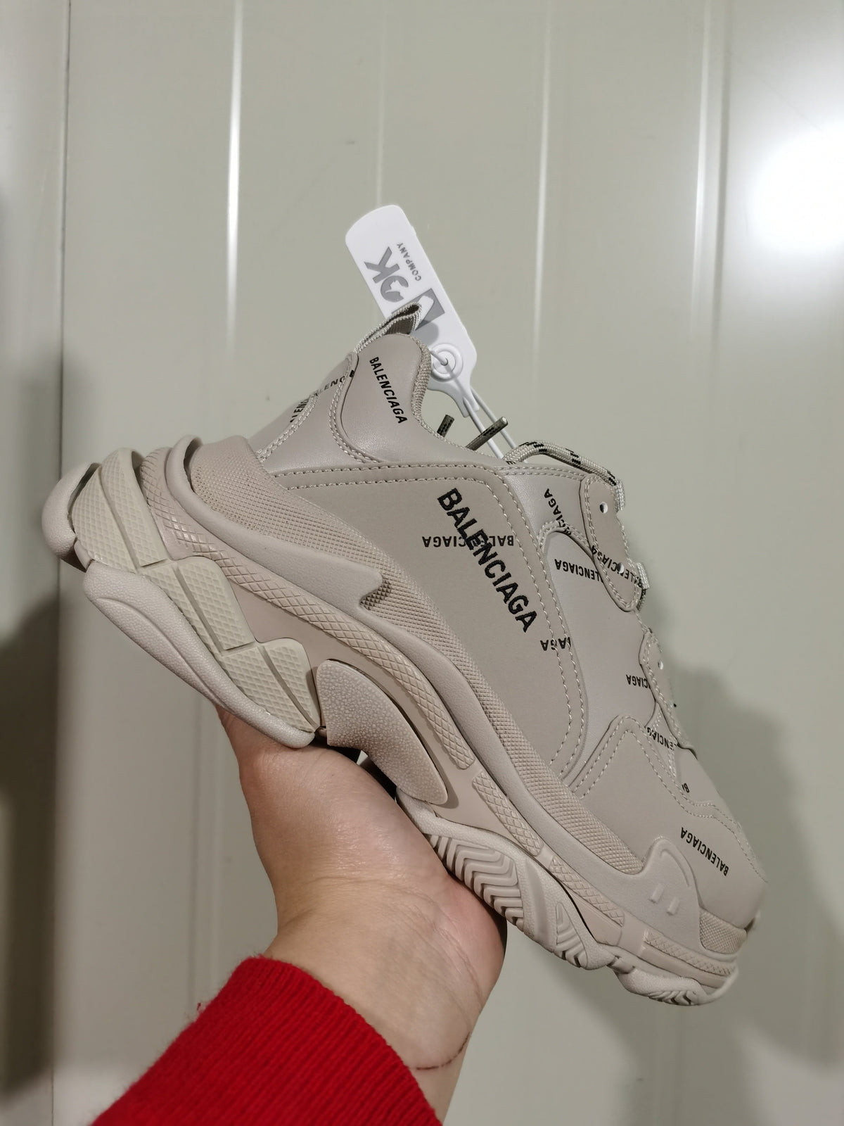Balenciaga Triple S Clear Sole Sneakers Khaki
