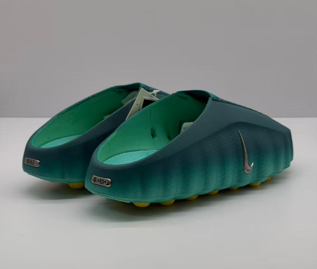 Nike Green and Yellow Slide Sandals