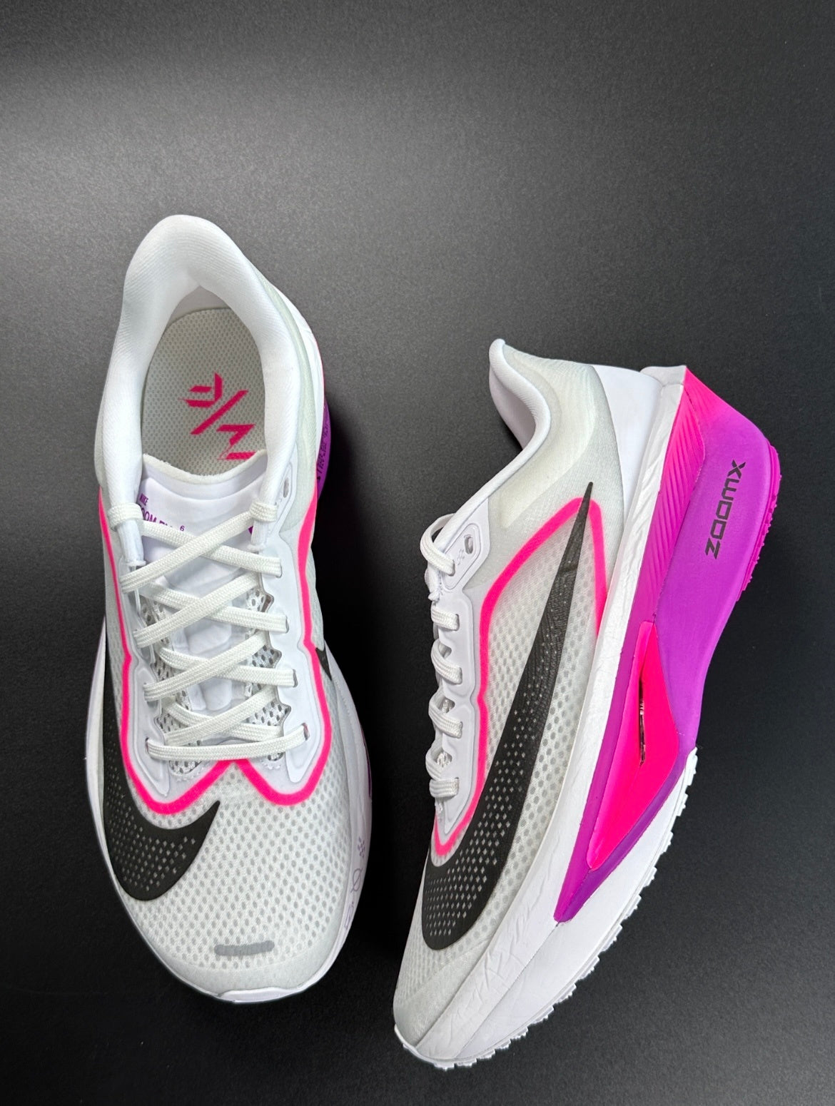 Nike Zoom Fly 6 Running Shoes White Pink FN8454-101