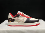BAPE STA Low-Top Sneakers White Black Red