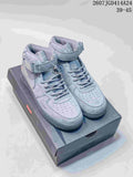 Nike Air Force 1 '07 Mid Gray High-Top Sneakers