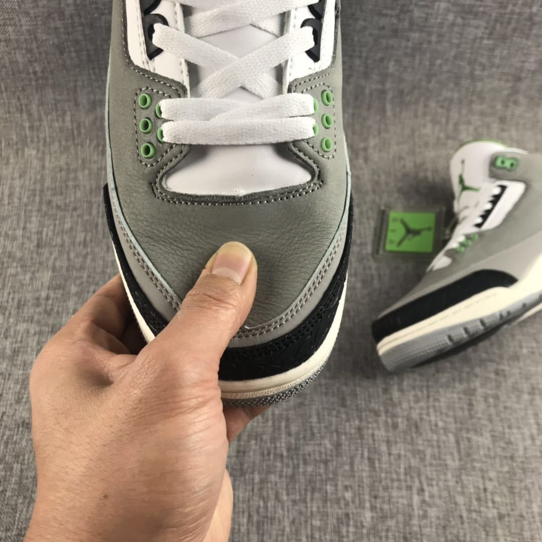 Jordan Air Jordan 3 Grey Green Sneakers 136064-006