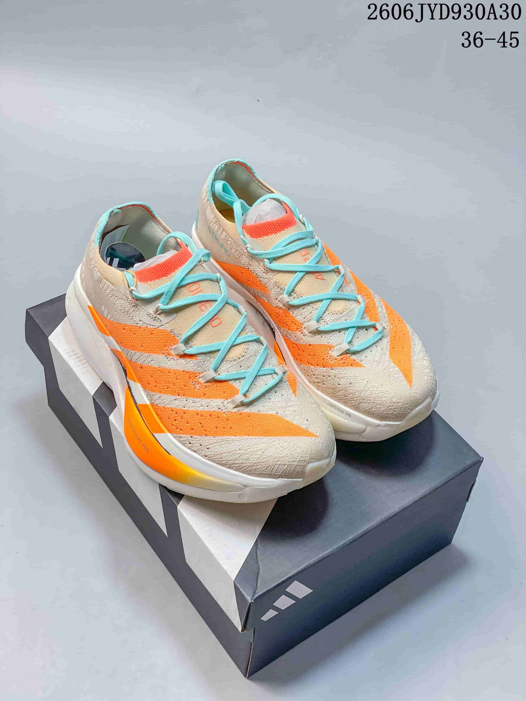 Adidas Adizero Prime X3 Running Shoes in Beige and Orange