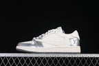 Air Jordan 1 Low OG SP Silver and White Sneakers
