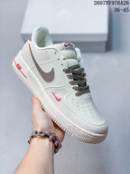 Nike Air Force 1 '07 LV8 Low-Top Sneakers White Brown