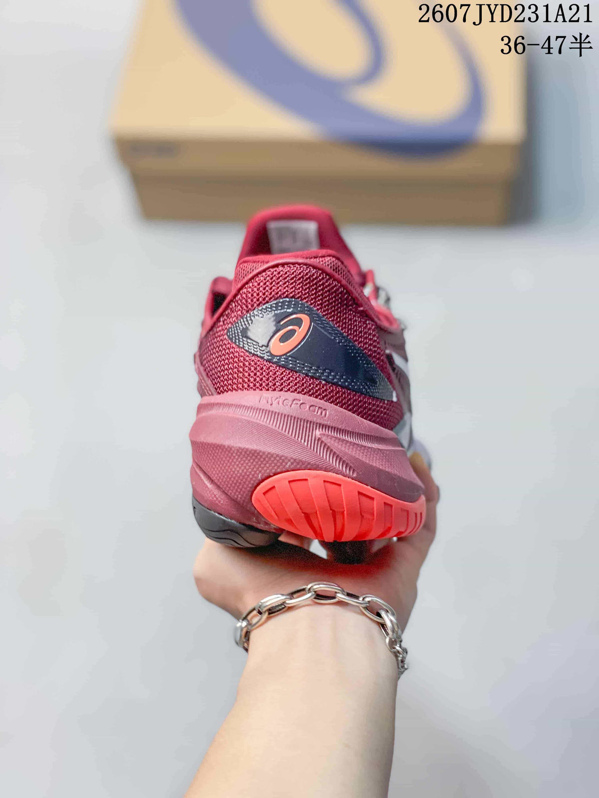 ASICS Court FF 3 Novak Low-Top Tennis Shoes Burgundy