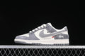 Nike SB Dunk Low Stüssy-Style Gray and White Sneakers