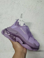 Balenciaga Triple S Clear Sole Sneakers Purple 544351 W2QA1 5890