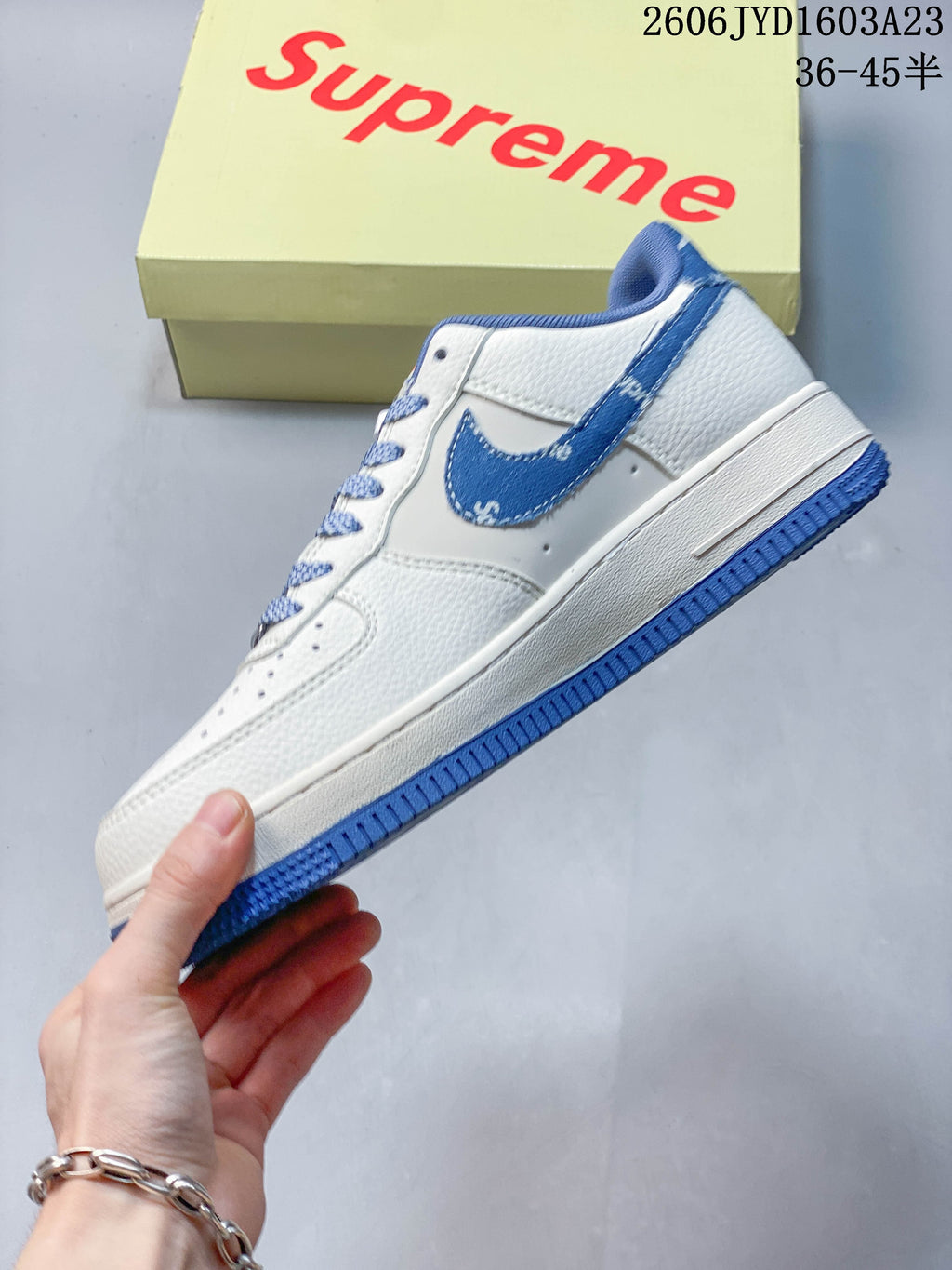 Nike Air Force 1 '07 Low White Blue Sneakers