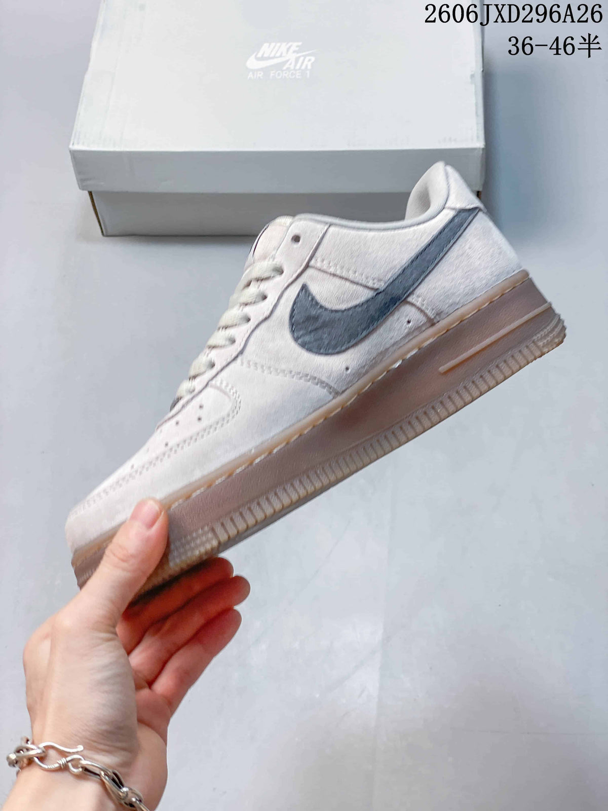 Nike Air Force 1 '07 Low Sneakers in White and Grey