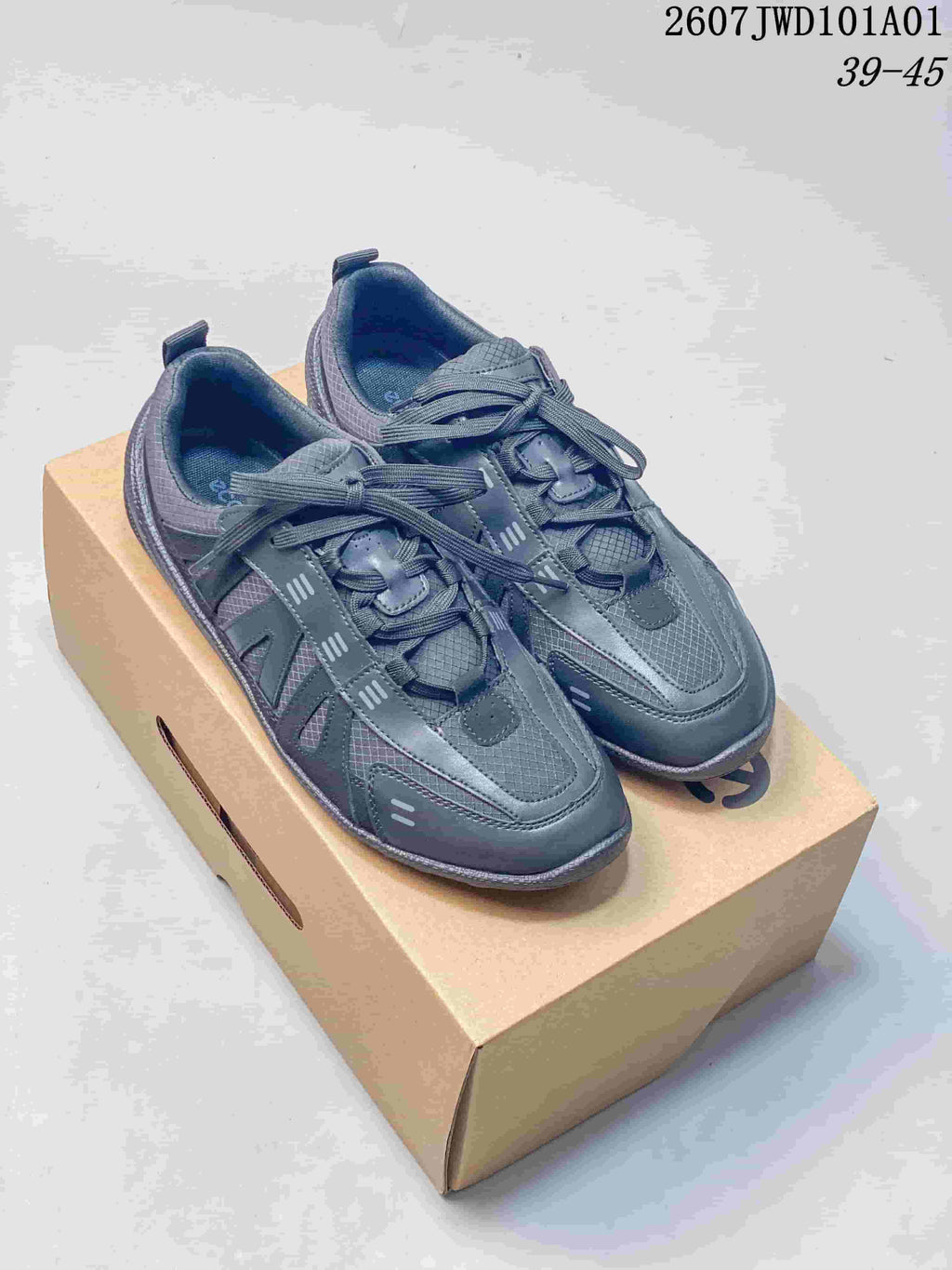 ECCO Casual Lace-Up Sneakers, White and Charcoal, 07JWD101A01