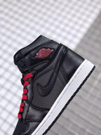 Air Jordan 1 High OG Black Satin Black Red Sneakers