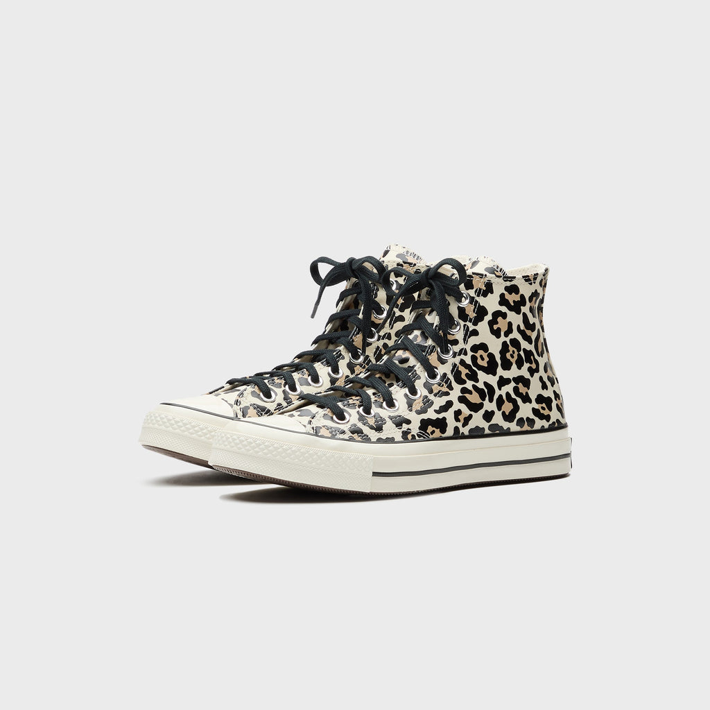Converse Chuck 70s Glow-In-The-Dark Leopard Print - Egret / Light Fawn / Black