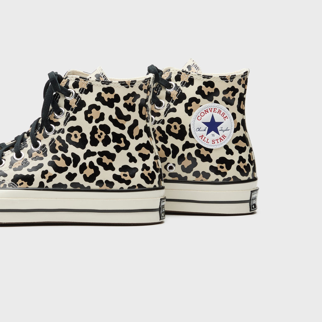 Converse Chuck 70s Glow-In-The-Dark Leopard Print - Egret / Light Fawn / Black