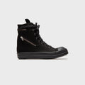 Rick Owens Cargo Sneaks Overdyed Denim - All Black