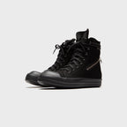Rick Owens Cargo Sneaks Overdyed Denim - All Black