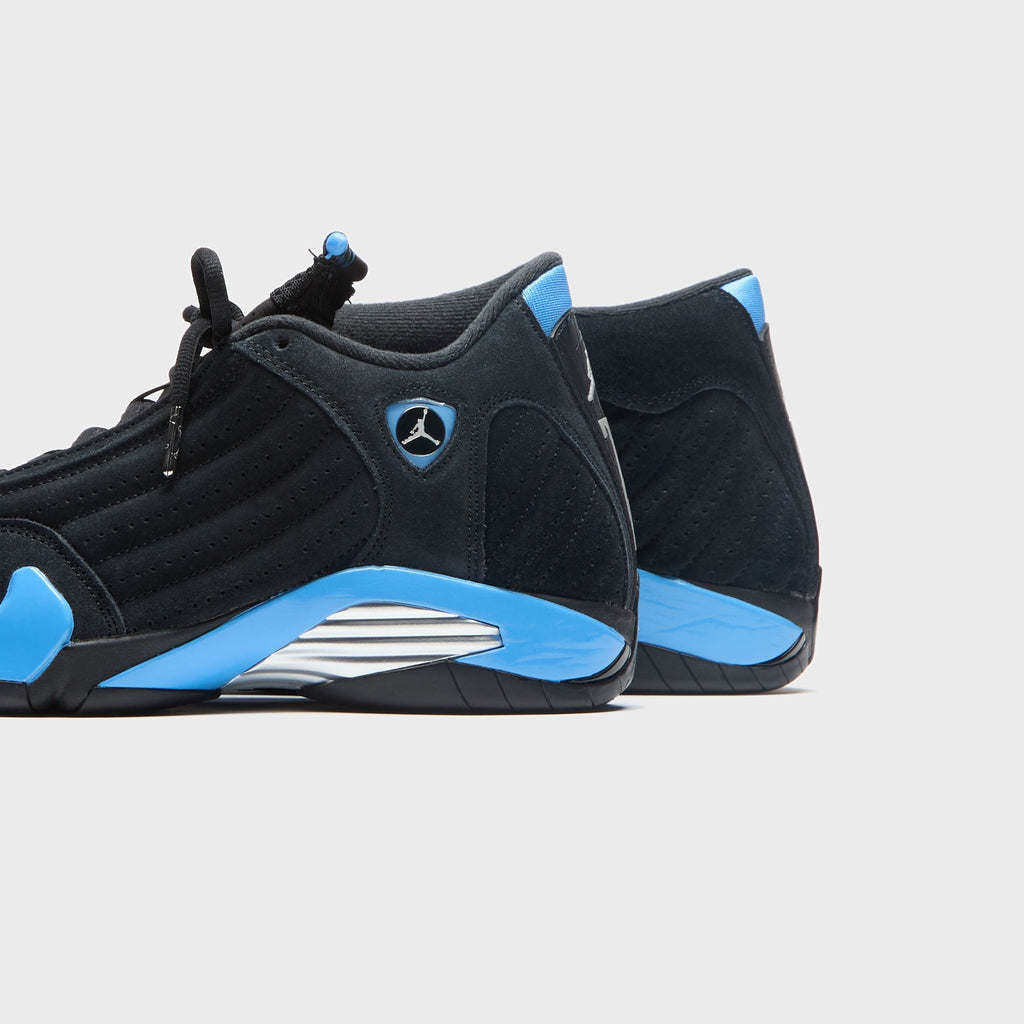 Jordan Air Jordan 14 Retro - Black / White / University Blue / Metallic Silver