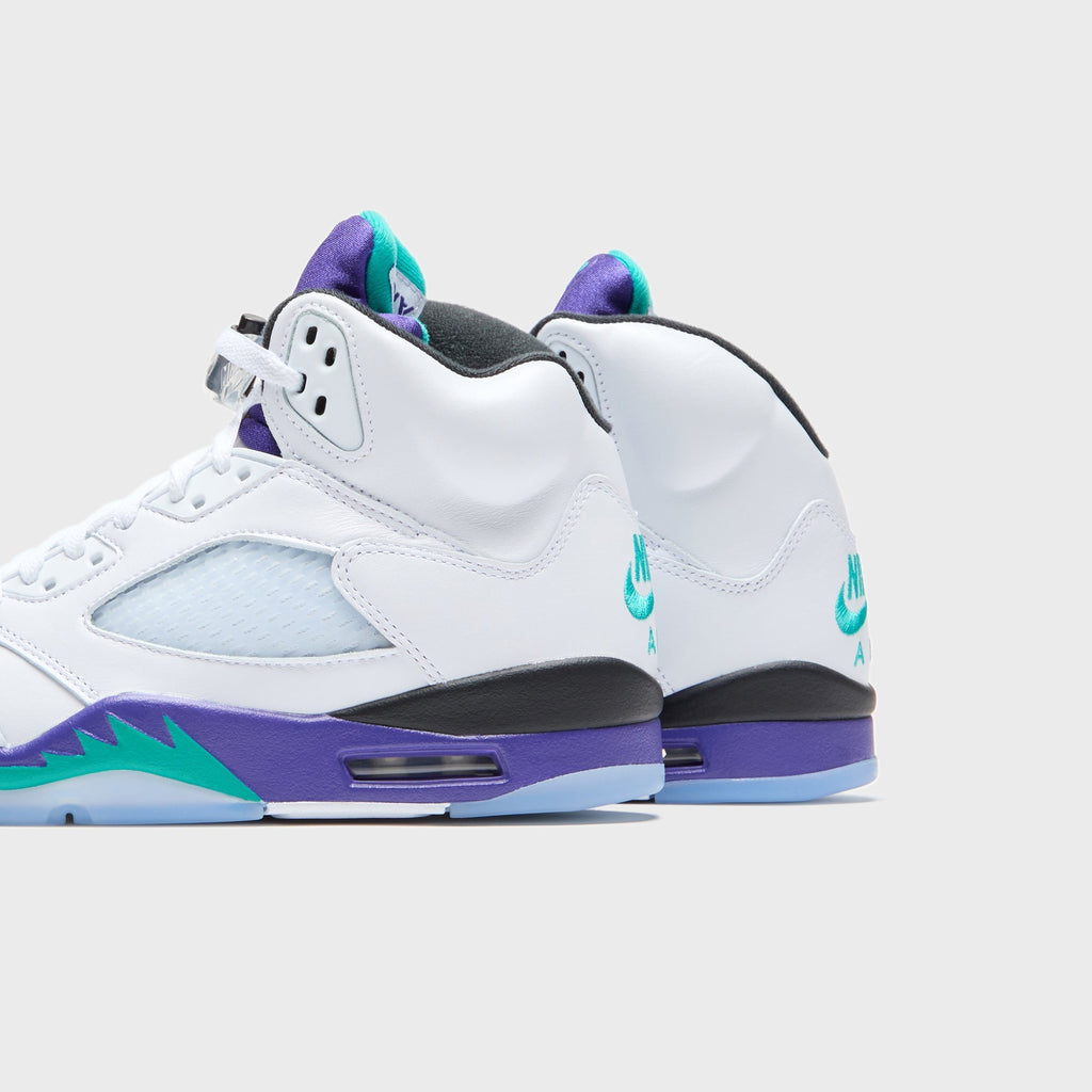 Nike Air Jordan 5 - Black / New Emerald / Grape Ice