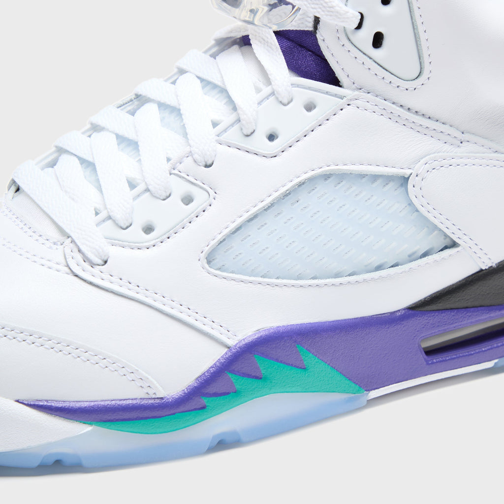 Nike Air Jordan 5 - Black / New Emerald / Grape Ice