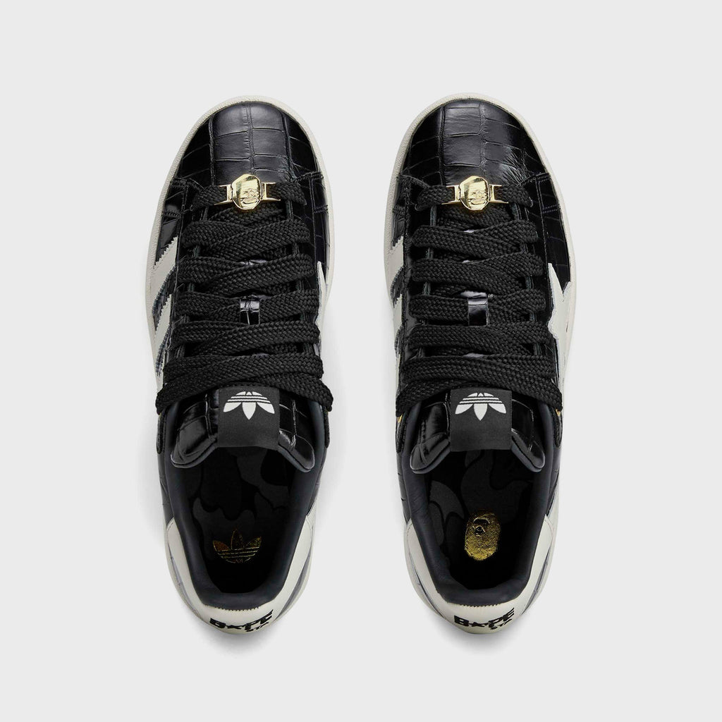 adidas x BAPE Campus 00S - Core Black / Off White / Gold Metallic