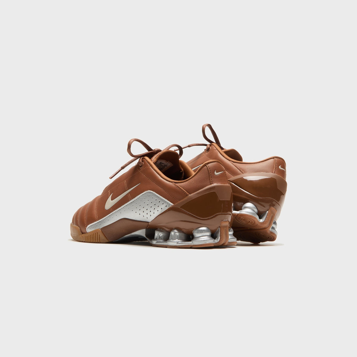 Nike T90 Shox Magia Qs - Pecan / Metallic Silver / Rustic / Gum Med Brown