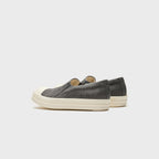 Rick Owens Boat Sneaks Scarpe In Denim - Dark Dust / Milk / Milk