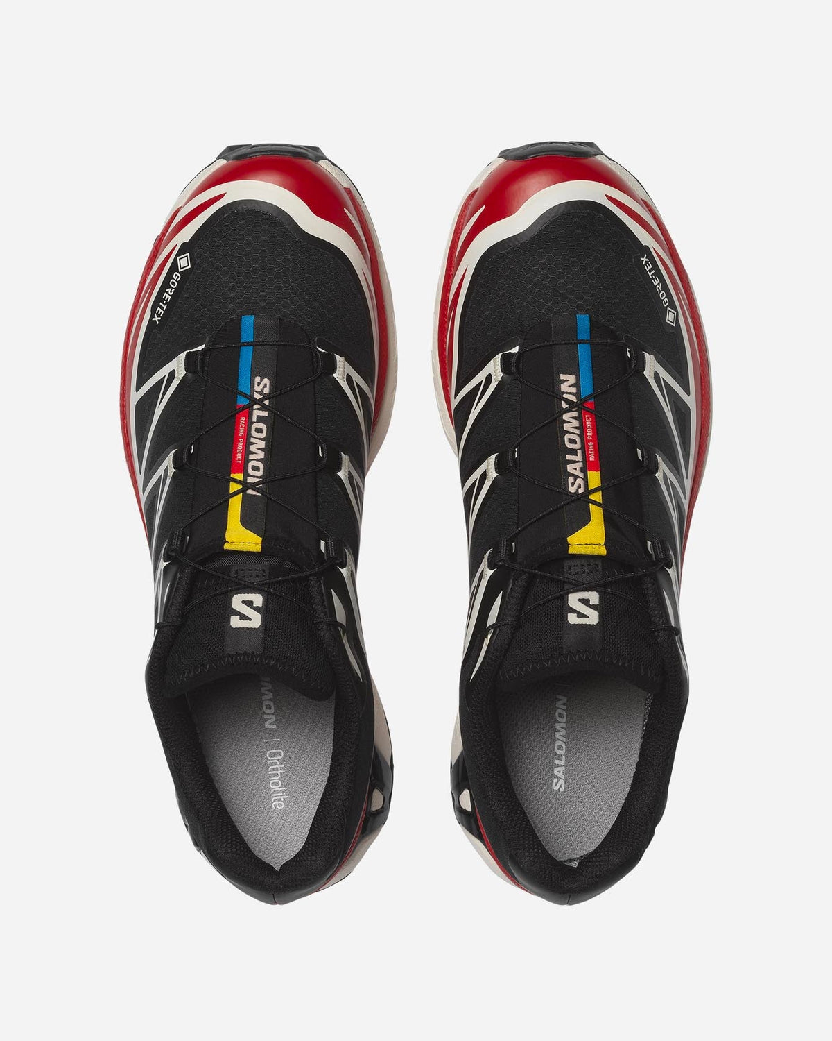 Salomon XT-6 GTX Black Flame Scarlett Vanilla Ice