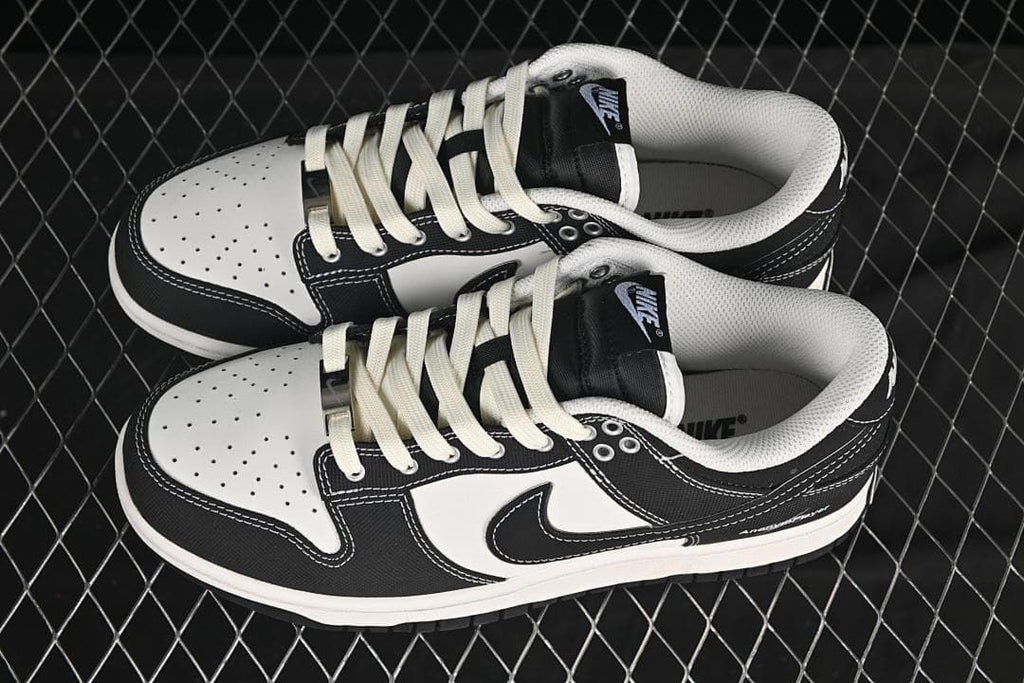 Nike SB Dunk Low Sneakers in Black and White