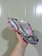 3XL Mulo Grey and Pink Mesh Sneakers
