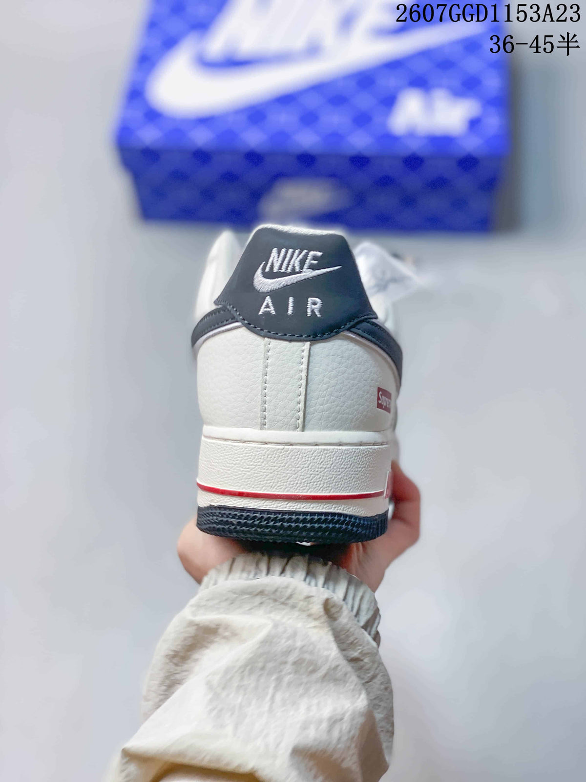 Nike Air Force 1 '07 Low White Red Navy Sneakers 2607GGD1153A23