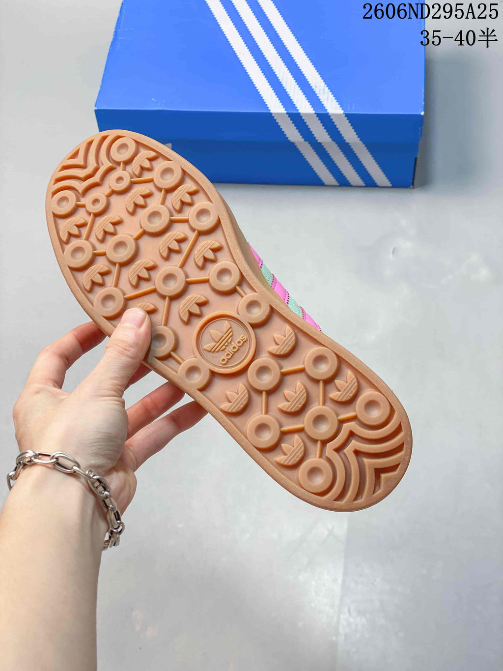 adidas Gazelle Bold W Sneakers Mint Green Pink Gum Sole