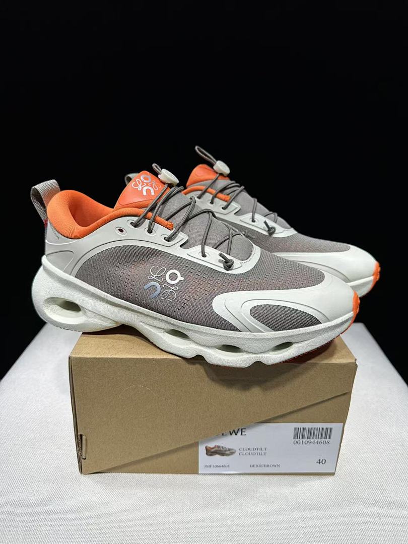 On x LOEWE Cloudventure 3.0 Sneakers Beige Brown