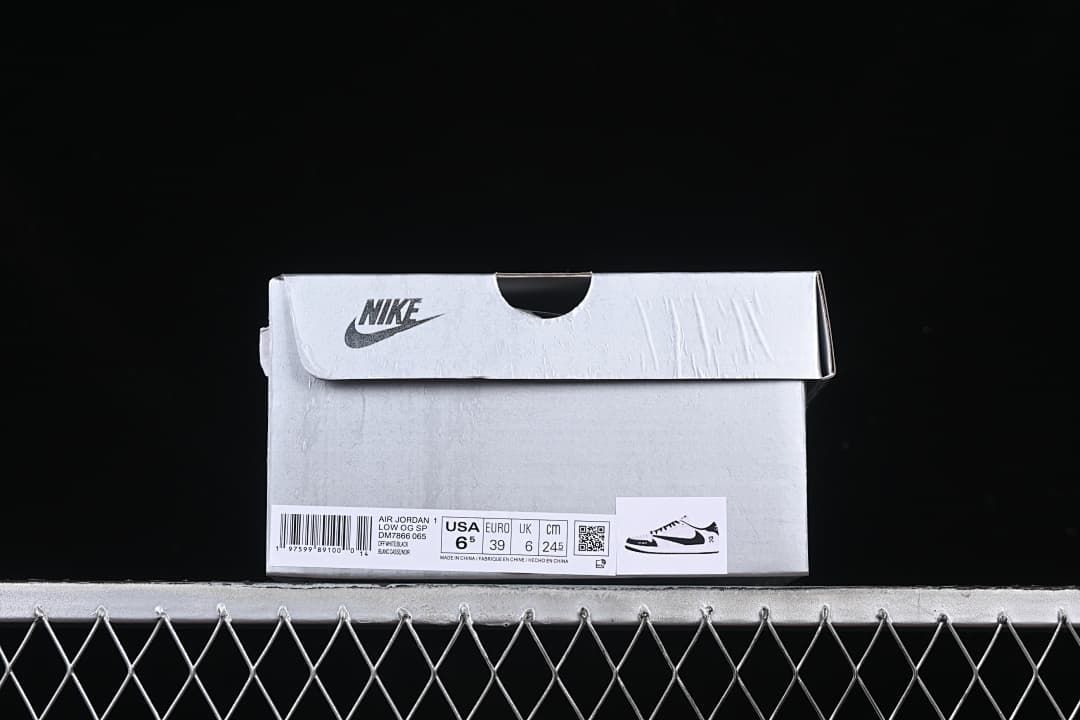 Air Jordan 1 Low OG SP Black and White Sneakers