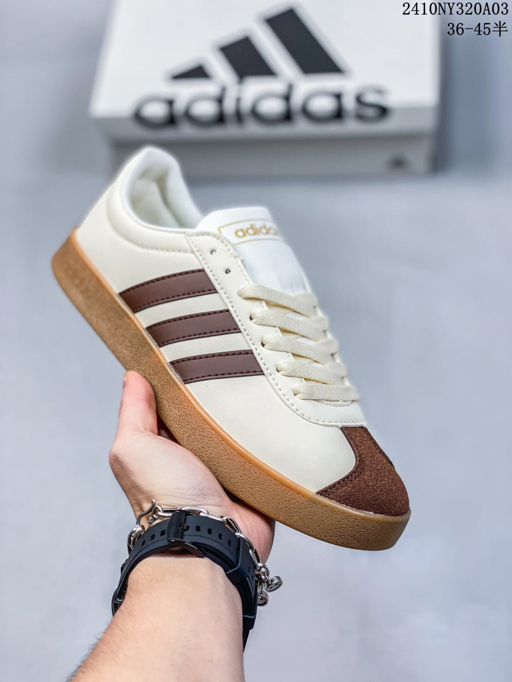 Adidas Neo VL Court 2.0 White Brown Sneakers ID6016