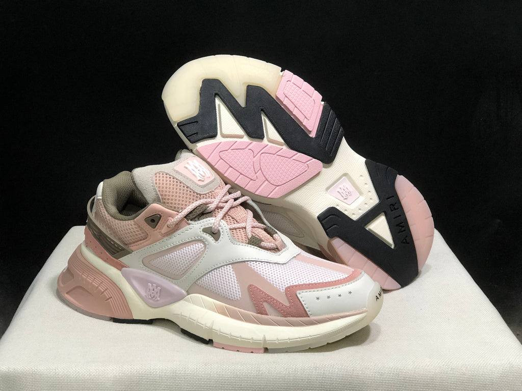 AMIRI MA Runner Sneakers Pink and Cream